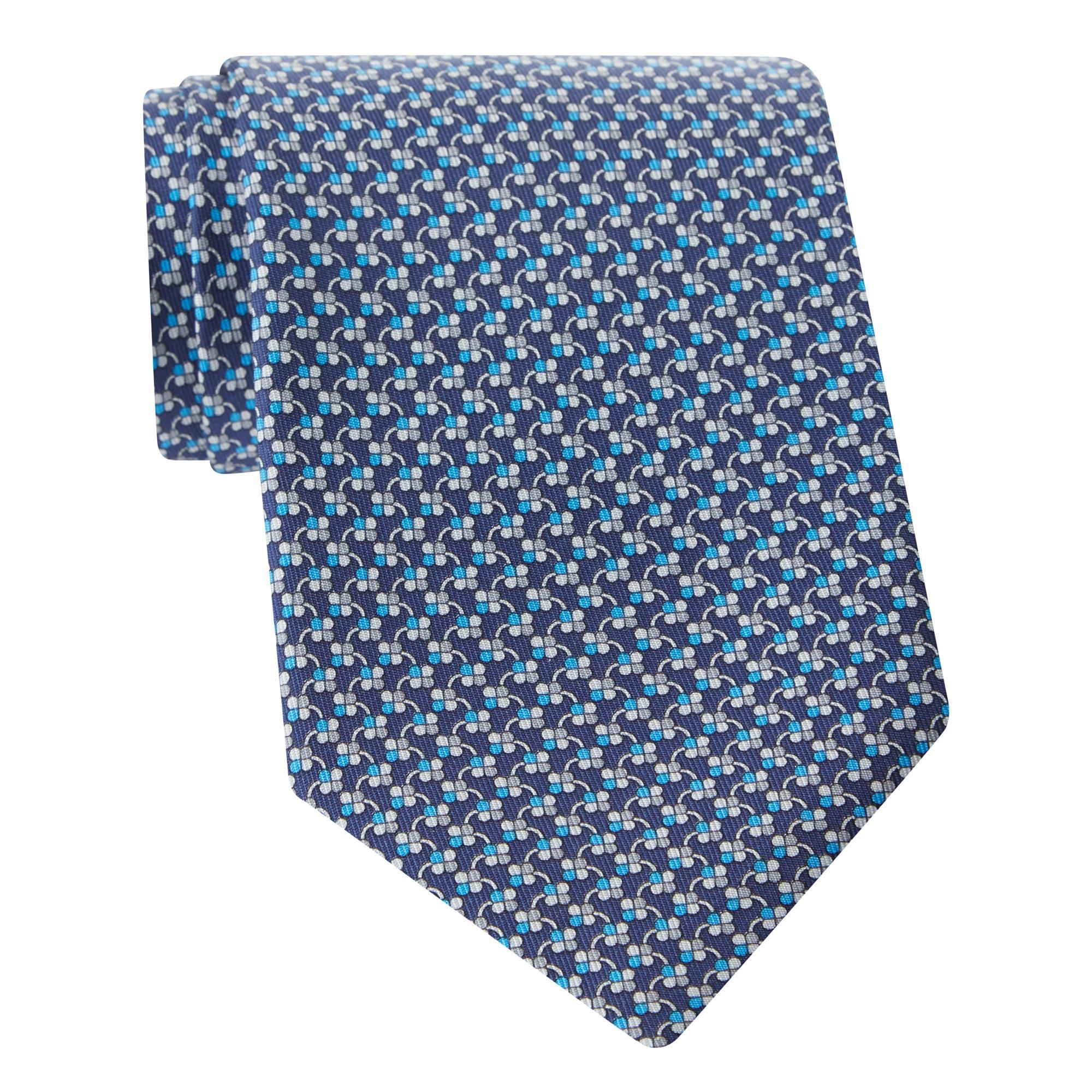Abstract Floral Print Tie